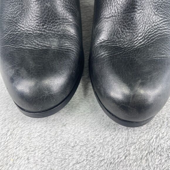 Sam Edelman Louie Womens US 8 M Bootie Black Fringe Leather Side Zip Ankle Boots - Picture 7 of 16